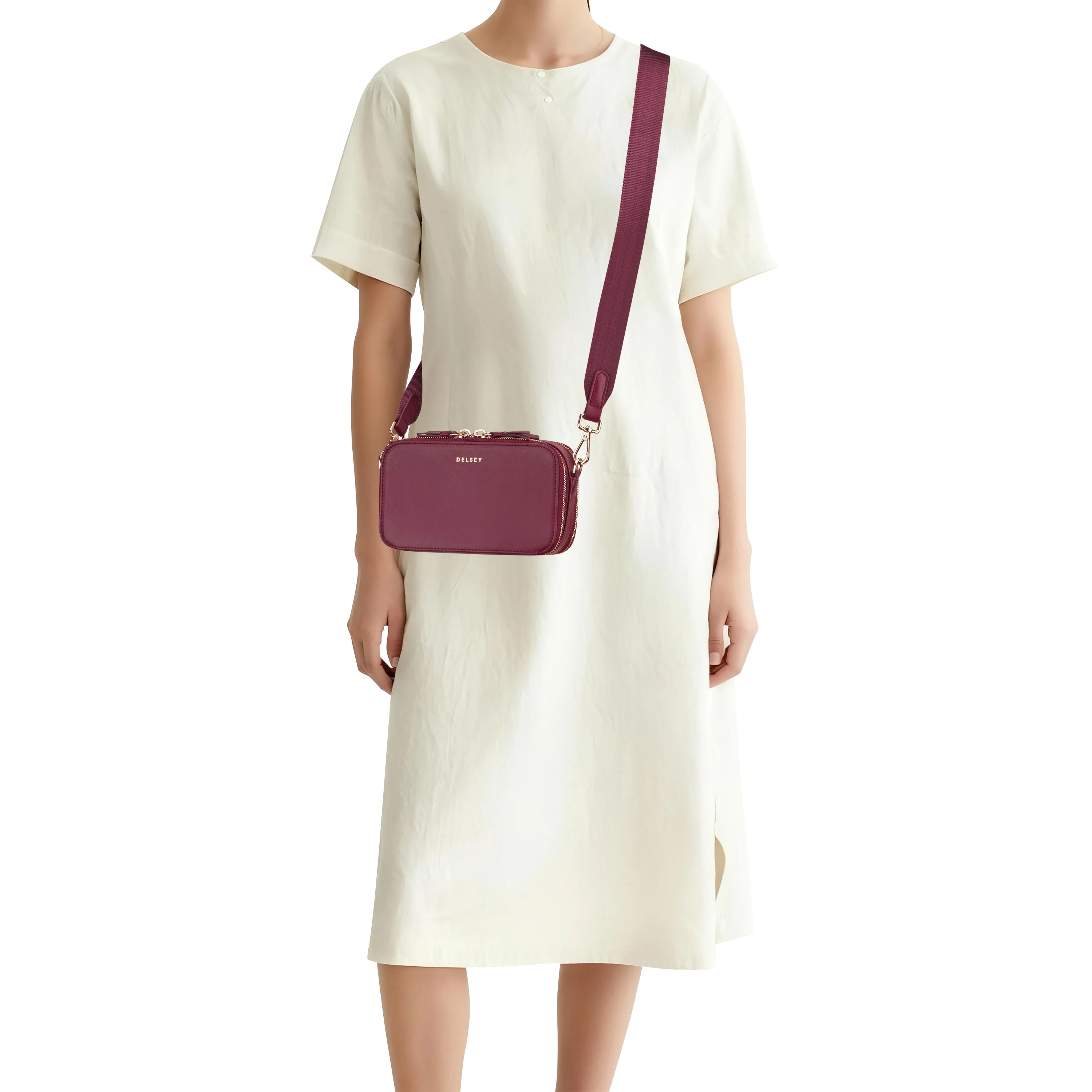Le cuir lisse - Mini pochette avec bandoulière - Image 19