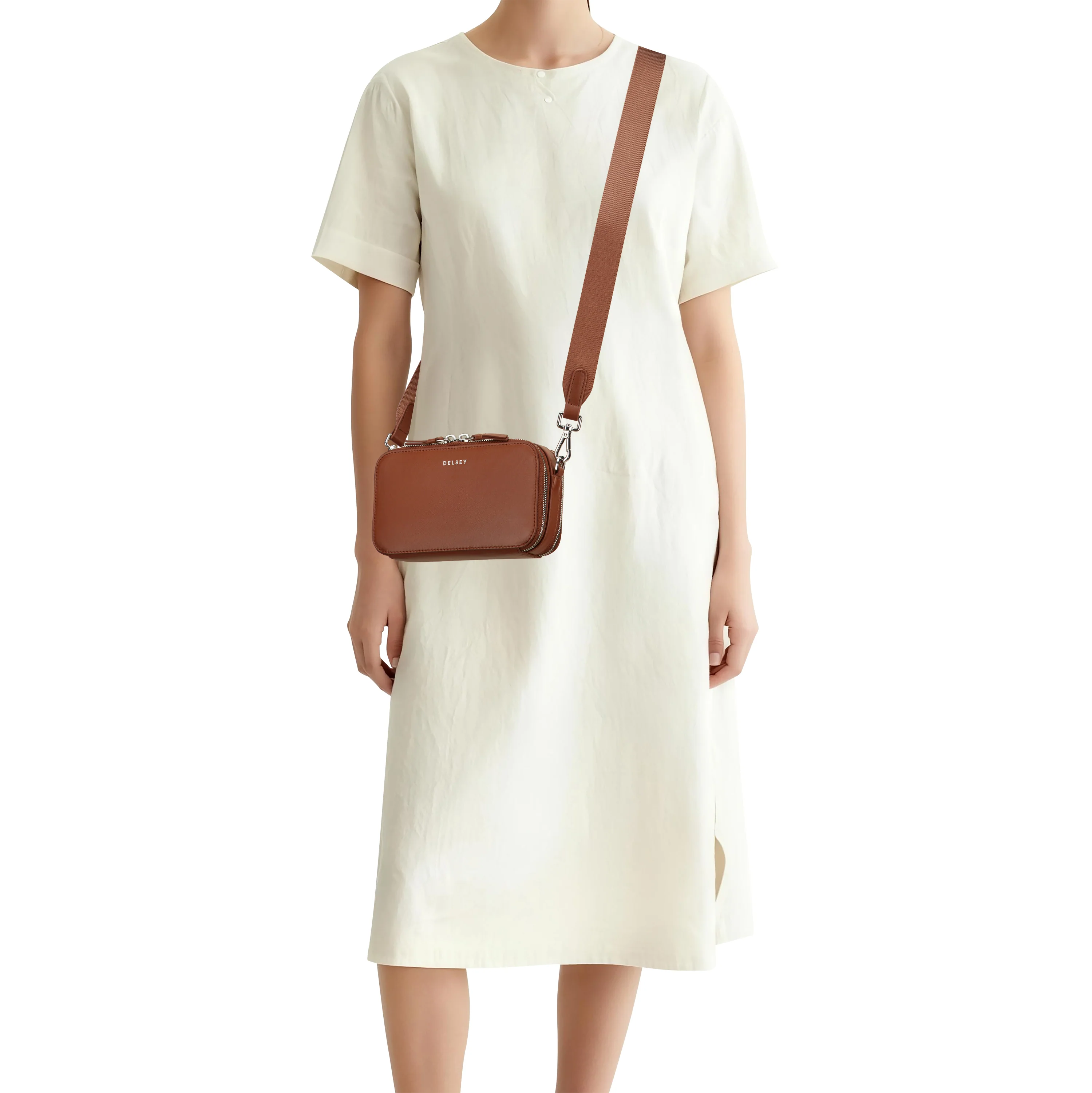 Le cuir lisse - Mini pochette avec bandoulière - Image 5