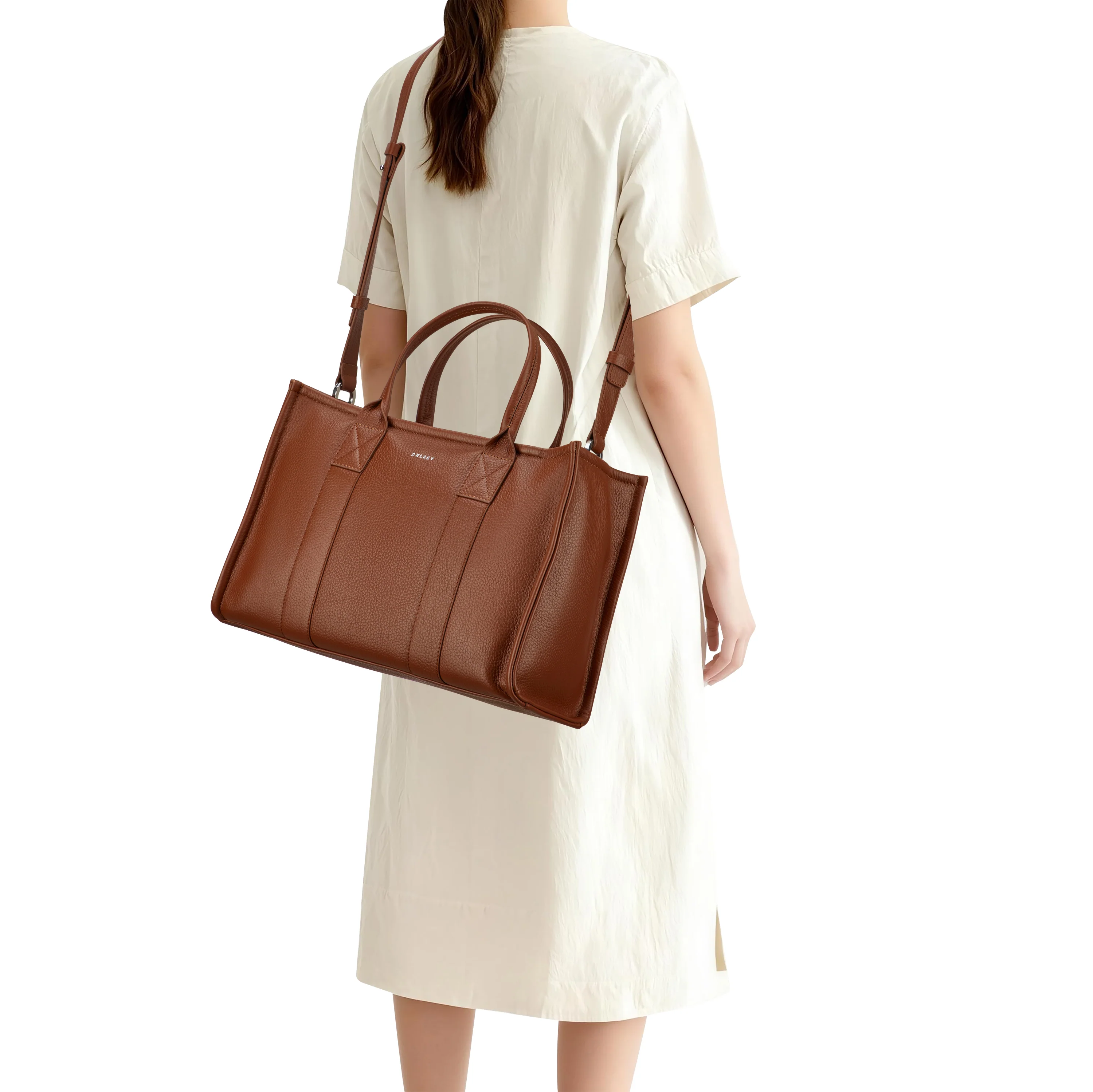 Le cuir grainé - Sac à main zippé - Image 20