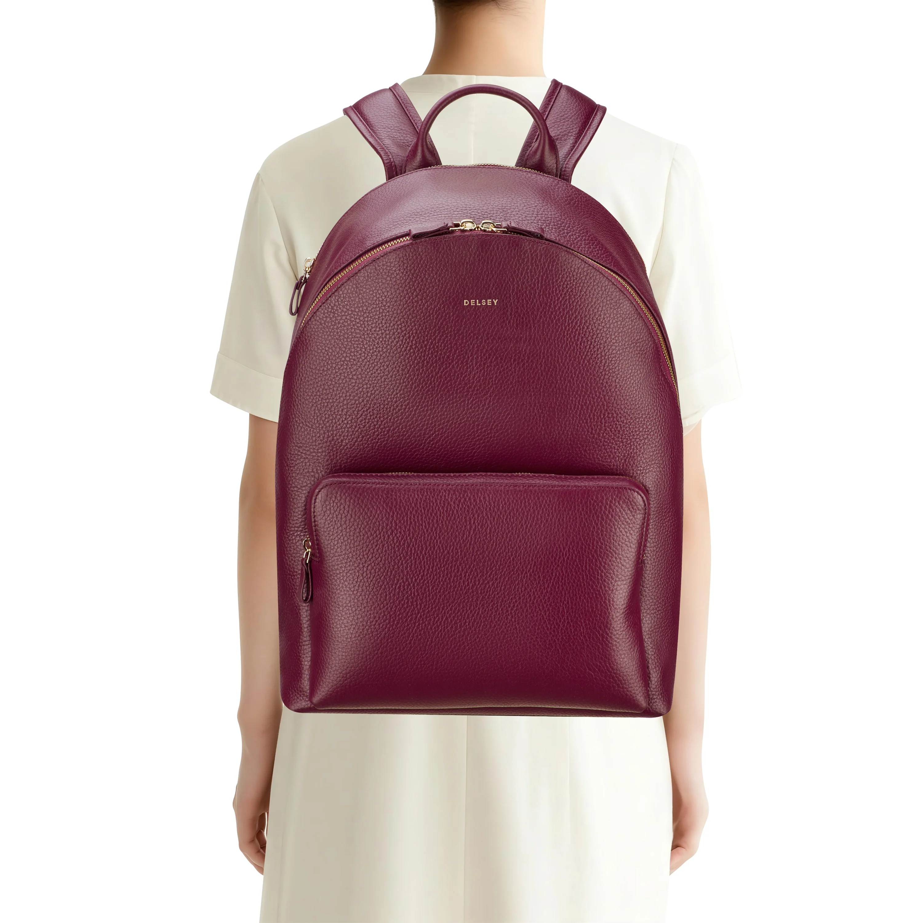 Le cuir grainé - Sac à dos en cuir avec 2 compartiments - Image 17